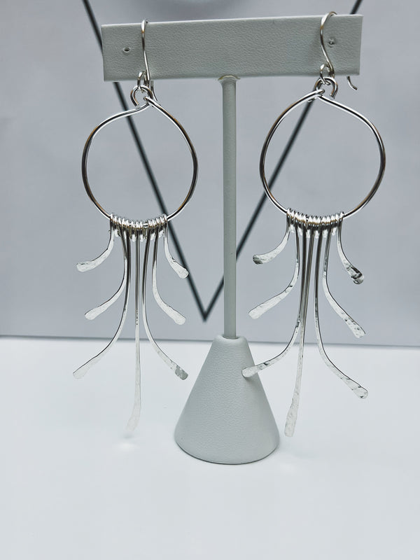 Silver Quetzal Dangles