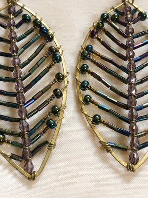Desert Palm Earrings: Memphis